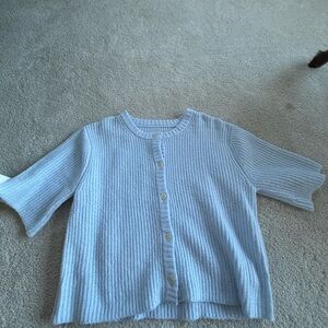 Aerie Soft Blue Cardigan Sweater